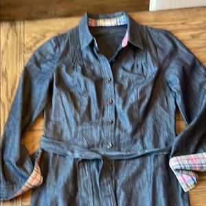 Boden denim shirt dress size 4L